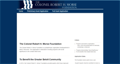 Desktop Screenshot of colmorsefoundation.org