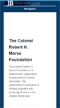 Mobile Screenshot of colmorsefoundation.org